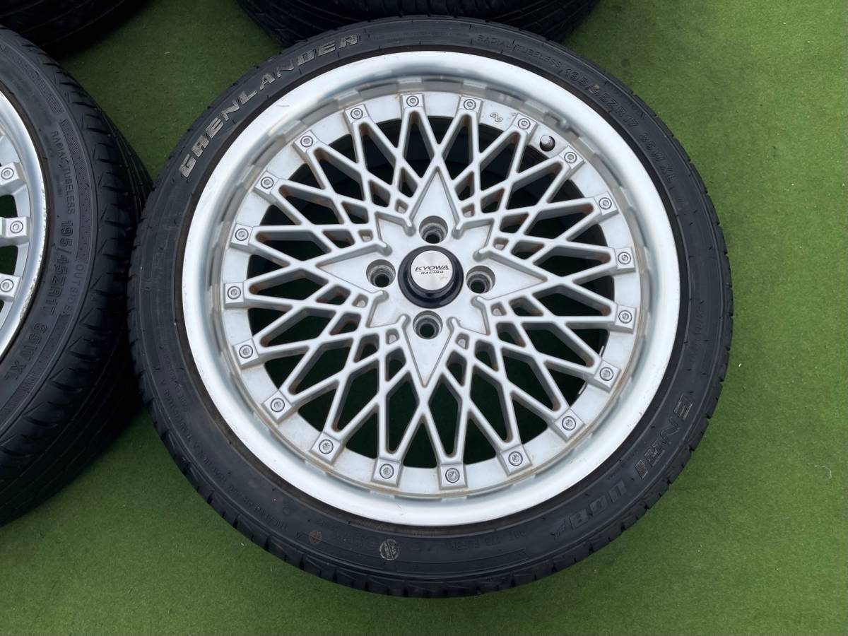 希少！KYOWA RACING KR745（SSR仕様）生産終了品！ ◇ 希少！ KYOWA RACING KR745 SSR似 ◇ 17x7J+40/PCD:100/4穴◇4本