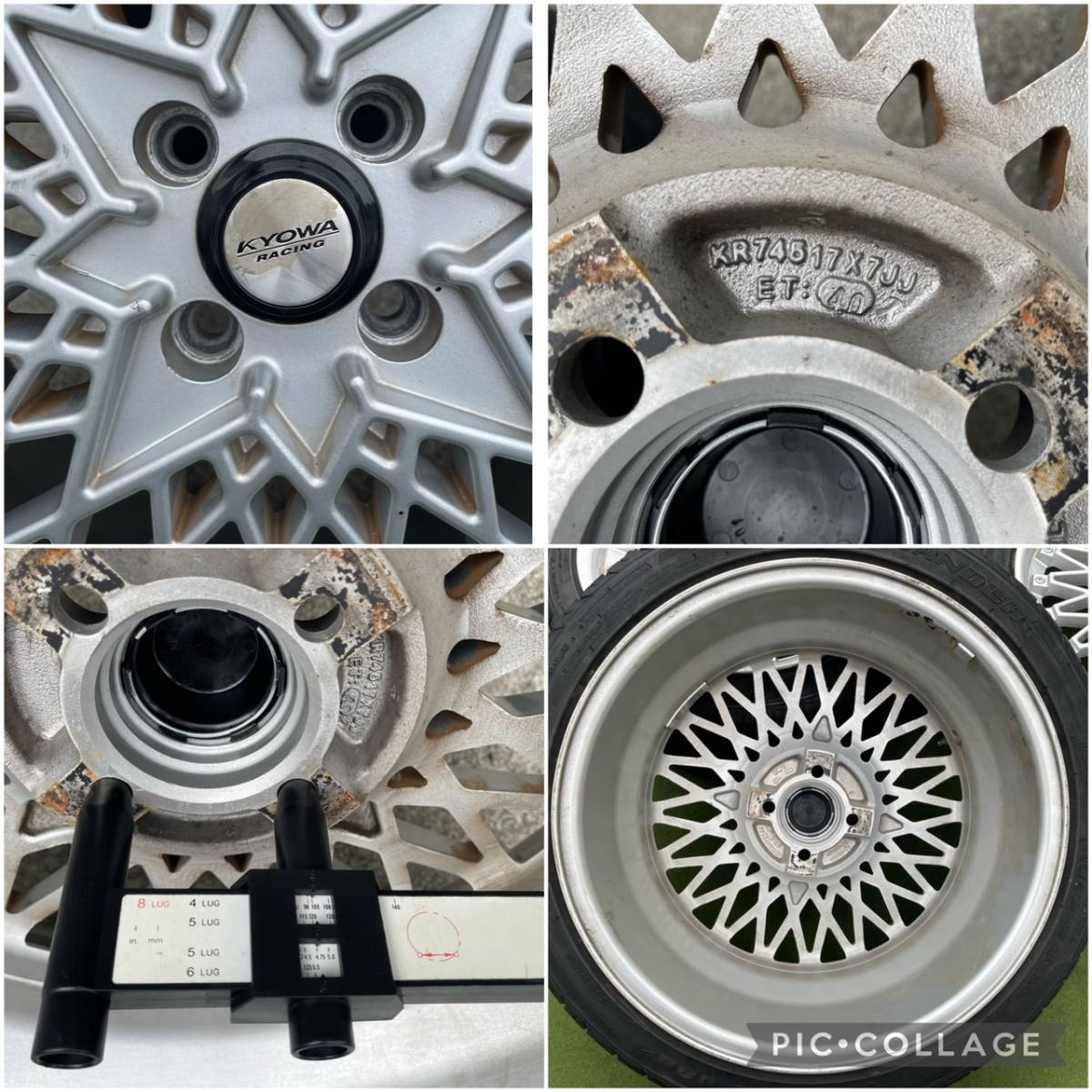 希少！KYOWA RACING KR745（SSR仕様）生産終了品！ ◇ 希少！ KYOWA RACING KR745 SSR似 ◇ 17x7J+40/PCD:100/4穴◇4本