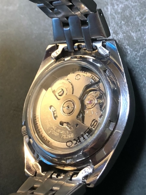 ◇セイコー ファイブ【SEIKO 5 21石 7S26-03H0 裏スケルトン 自動巻