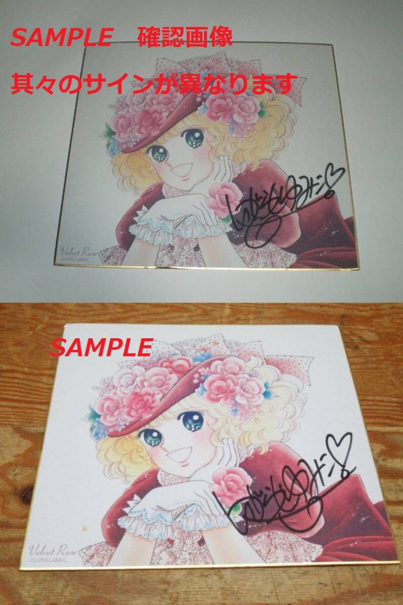 キャンディキャンディ イラスト色紙 いがらしゆみこ直筆サイン入り