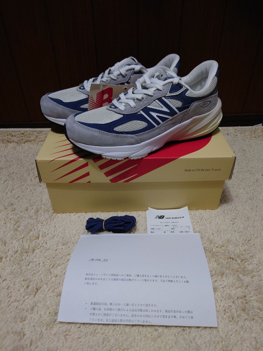 新品未使用 国内正規品 New Balance 990V6 Gray/Navy 新品未使用 国内正規品 New Balance 990V6 Gray/Navy