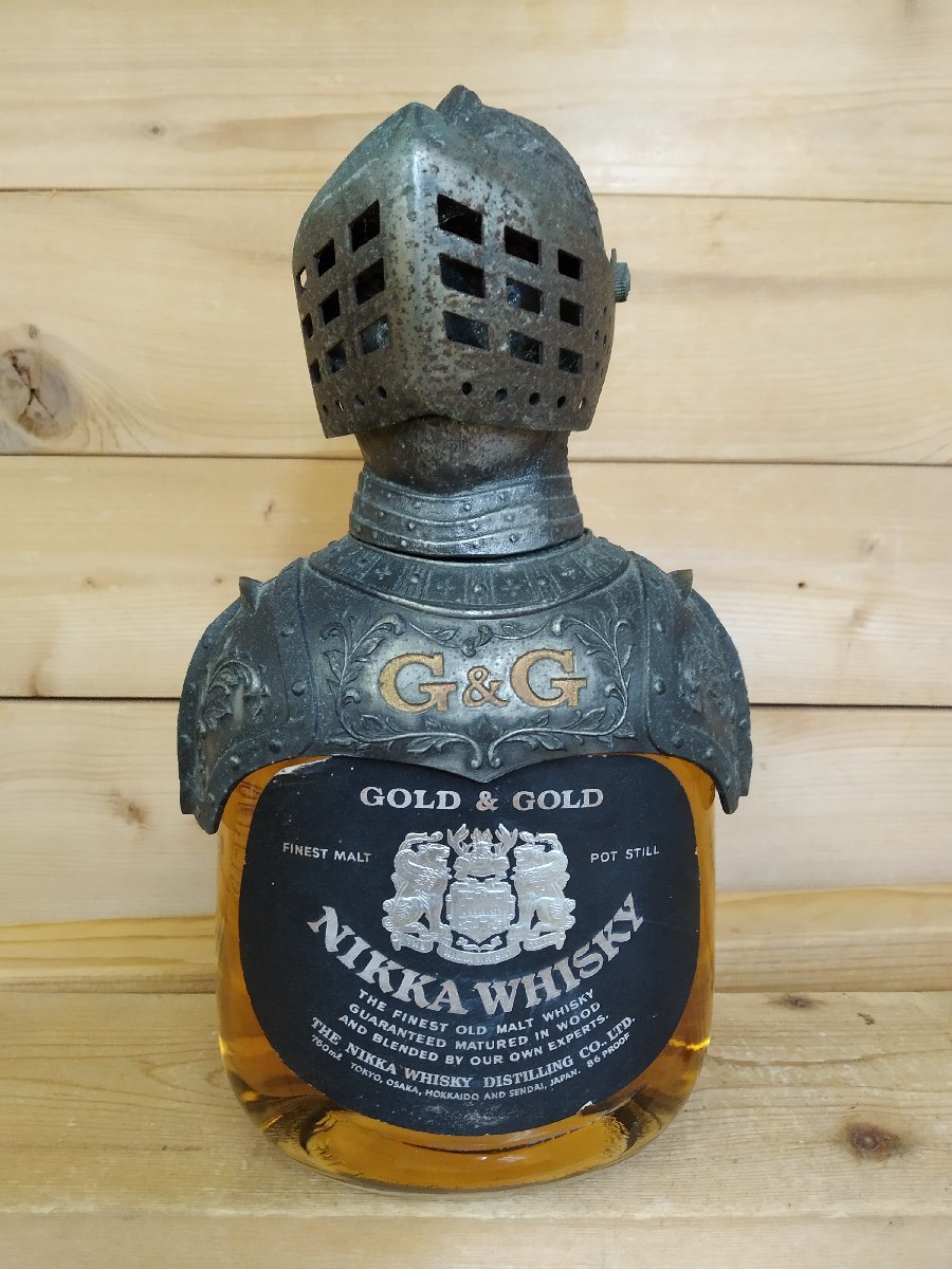 古酒【未開栓】NIKKA/ニッカウイスキー G&G 甲冑 鎧 760ml 43％｜飲料