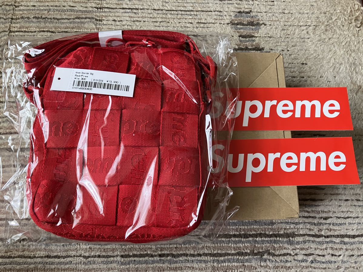 Supreme Woven Shoulder Bag Red シュプリーム ショルダーバッグ T