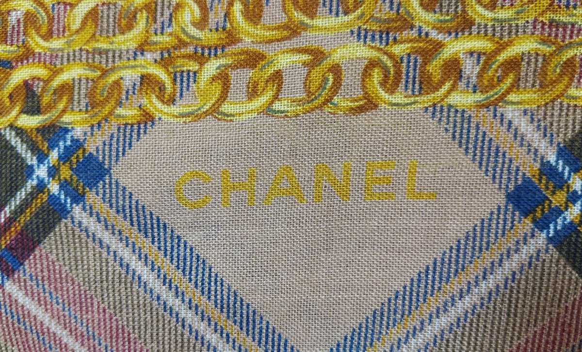 シャネル スカーフ シルク イタリア製 難あり CHANEL シャネル