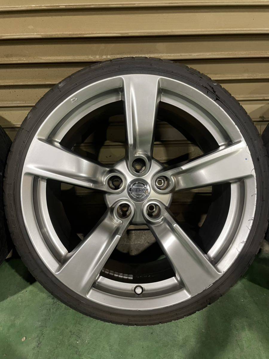 Z34純正ホイール リア用4本セット 18インチ 9J +15(ラジアルタイヤ 
