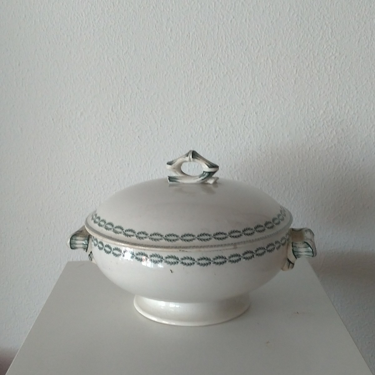 ブロカント購入 アンティーク Sarregumines サルグミンヌ Nobilis U&C 月桂樹 スーピエール 海外発送(送料3300円)