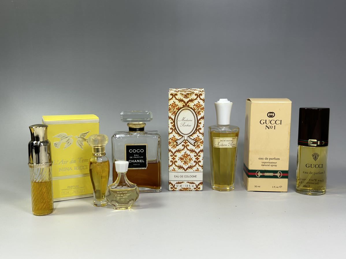 下5-81】香水 まとめて6点 GUCCI eau de parfum 1/CHANEL COCO/ Madame 