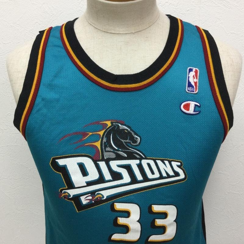 チャンピオン USA製 NBA PISTONS No33 HILL デトロイズピストンズ