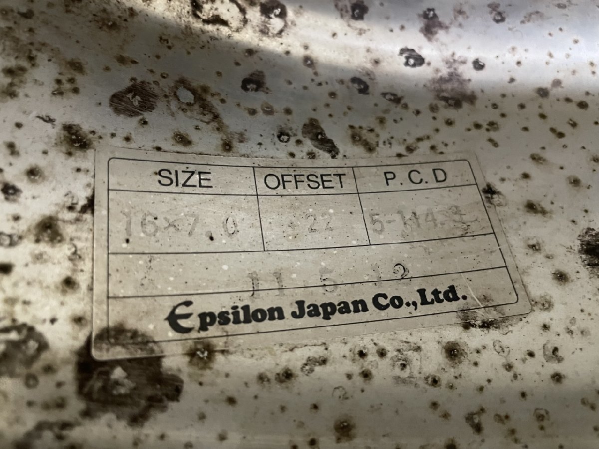 Epsilon JAPAN RAGUNA ZZYZX ラグナ ザイジックス 16インチ 4本 