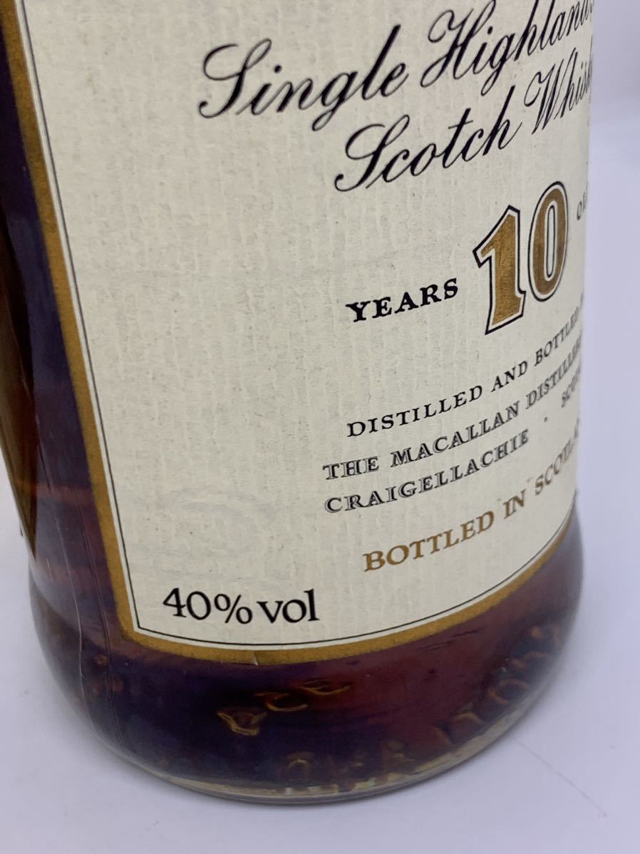 未開栓 MACALLAN マッカラン 10年 旧ボトル 箱付 750ml 40% ハイランド
