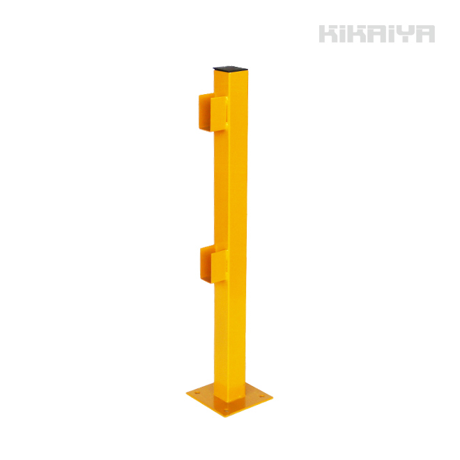 パイプガード 柵型ガード エンドポスト（1個） 組立て式 セーフティーガード 防護バリア ガードパイプ ガード柵（個人様は営業所止め）