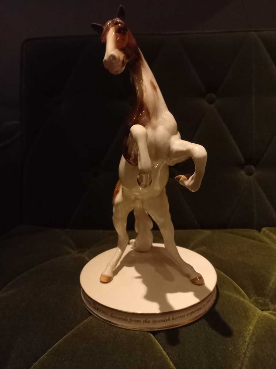 インテリア小物 ロイヤルドルトン 馬 置物 Black Beauty ＆ Foal