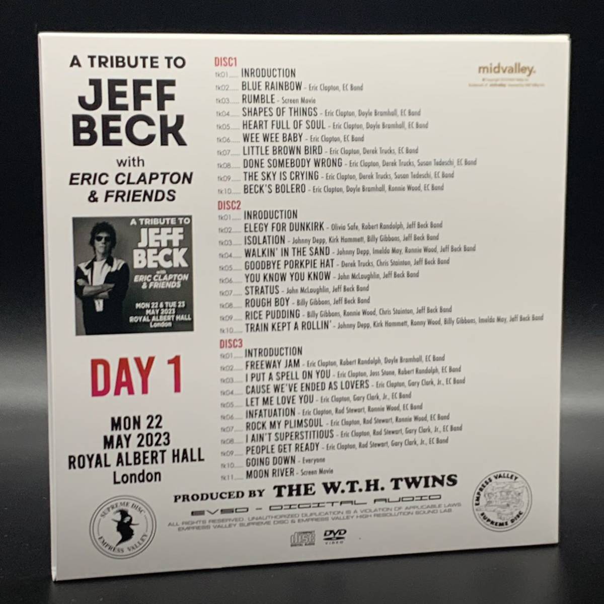 ERIC CLAPTON / JEFF BECK TRIBUTE CONCERT FULL COMP SET Rare!!! 6CD