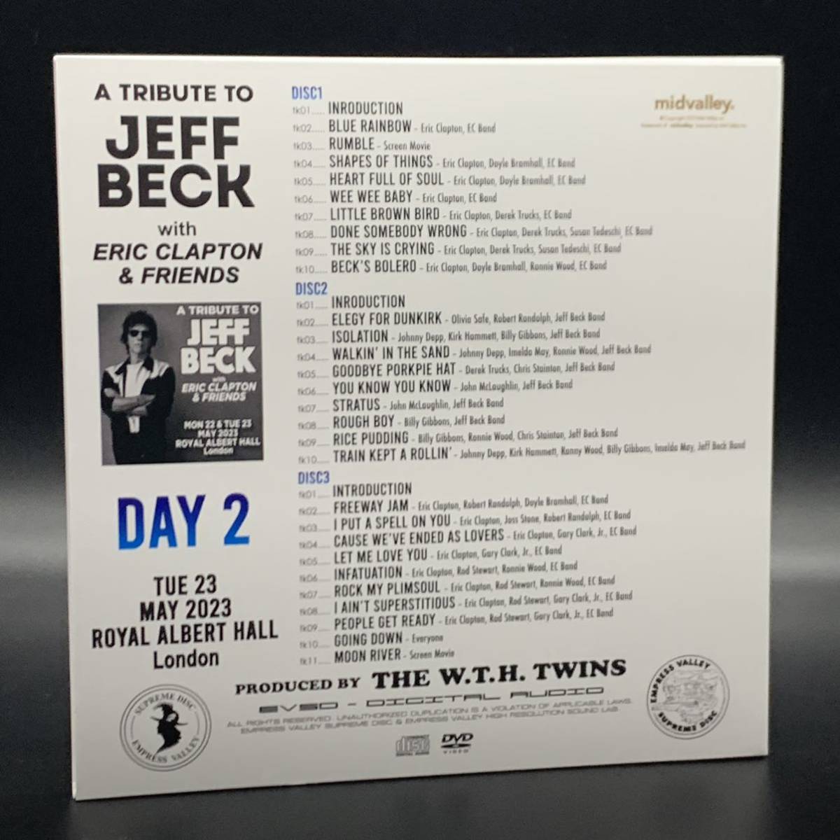 ERIC CLAPTON / JEFF BECK TRIBUTE CONCERT FULL COMP SET Rare!!! 6CD