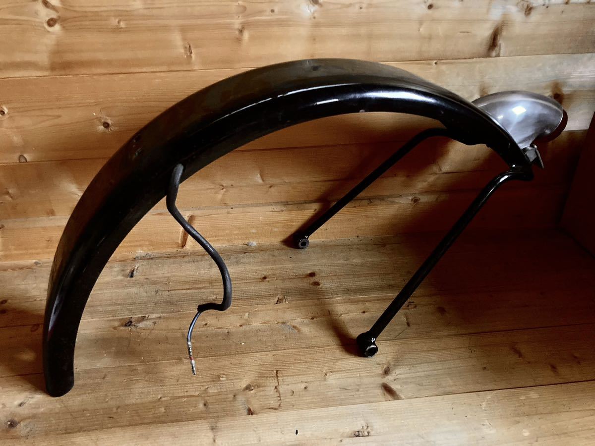 リジッドショベル オールドフラットフェンダー ステーとスパルトテール