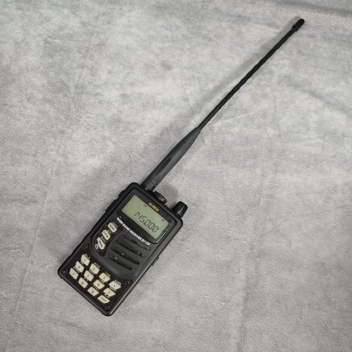 簡易動作確認済【箱・説明書付 美品】 ALINCO DJ-X8 ワイドバンド