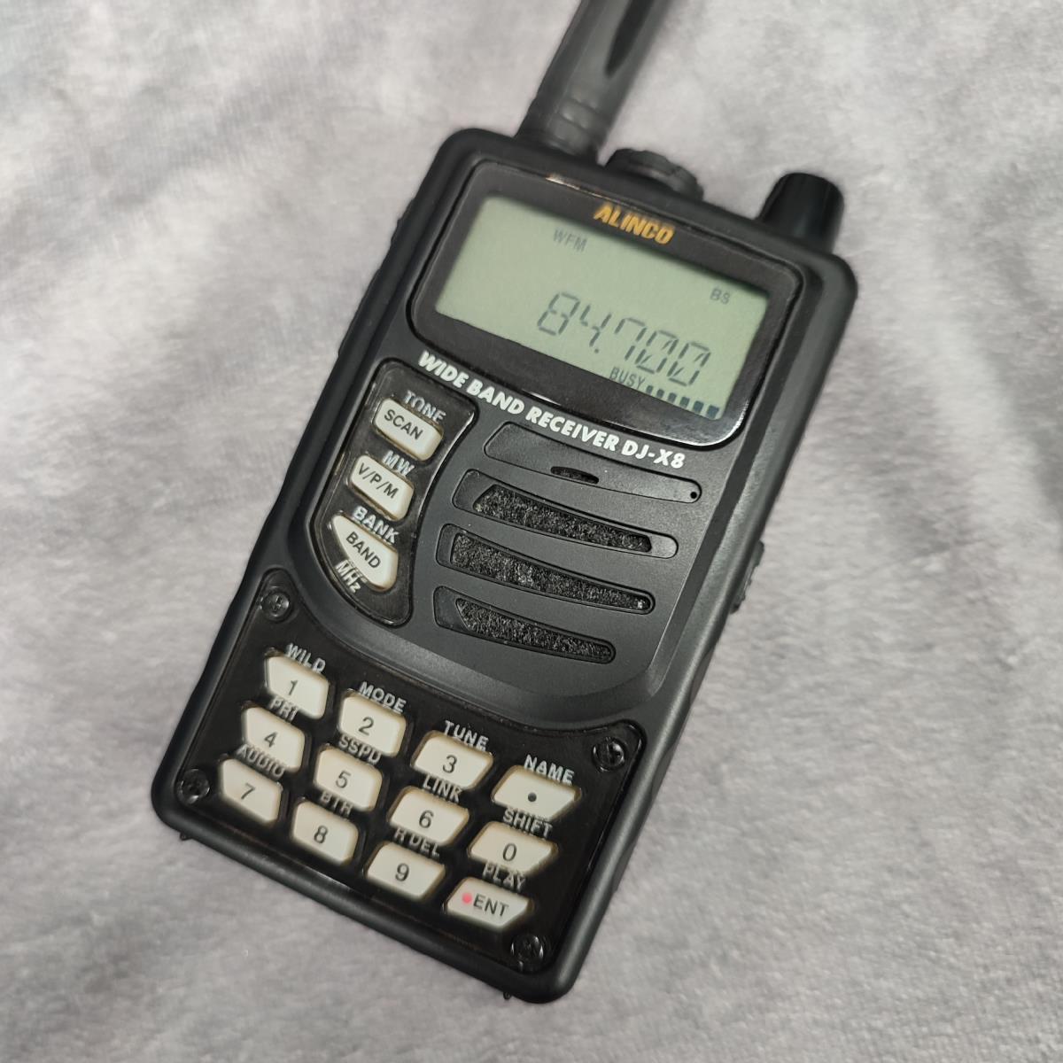 簡易動作確認済【箱・説明書付 美品】 ALINCO DJ-X8 ワイドバンド