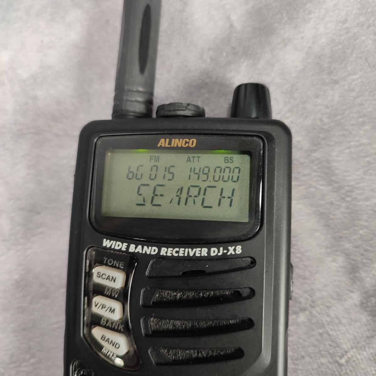 簡易動作確認済【箱・説明書付 美品】 ALINCO DJ-X8 ワイドバンド