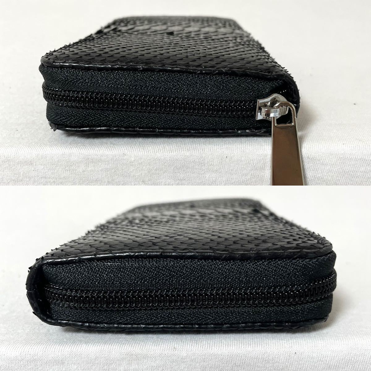 未使用】grazioso issimo ラウンドファスナー長財布 エキゾチック 
