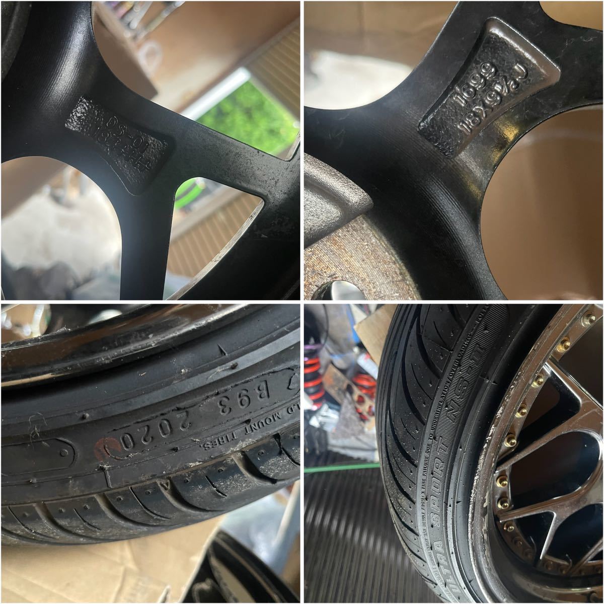 aoudhan DS01 9.5J ＋35 18インチ PCD100 5H タイヤ＆ホイール 4本  