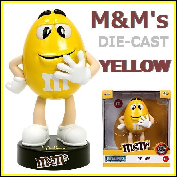 M&M's 特大 イエロー キャラクター 等身大 フィギュア 約100cm エムアンドエムズ】m&m's/M&M'S/ダイキャスト/フィギュア/イエロー