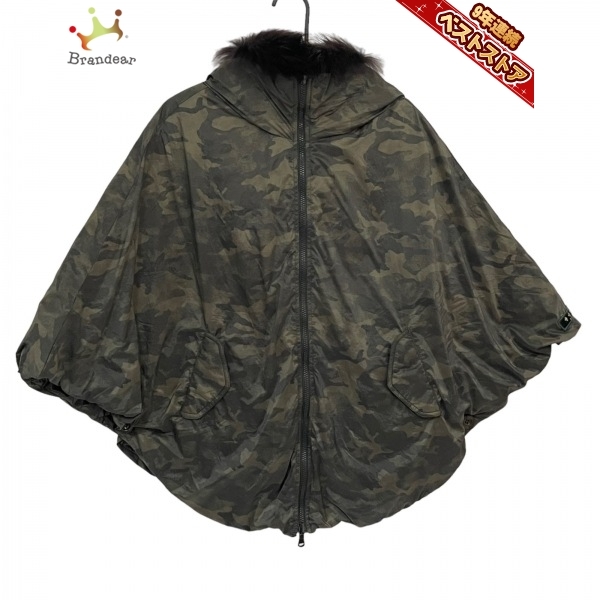 美品 タトラス TATRAS ジャケット ポンチョ カーキ レディース ダウン