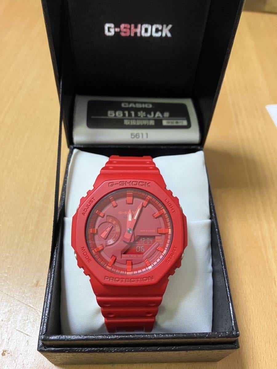 新品　CASIO カシオG-SHOCK 5611 カーボンコアガード　レッド