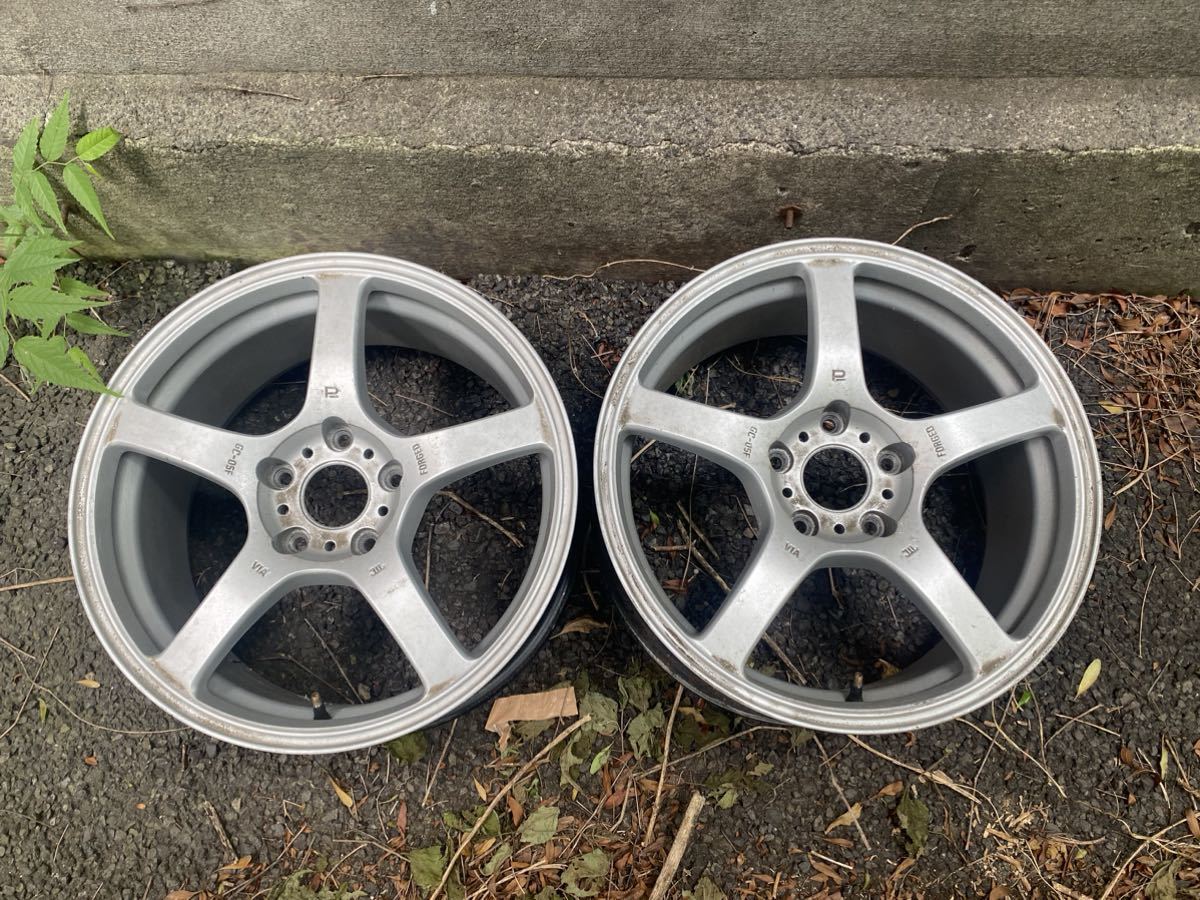 1円スタート RAYS鍛造製 ProDrive GC-05F PCD114.3 5穴 17インチ 7.5J 