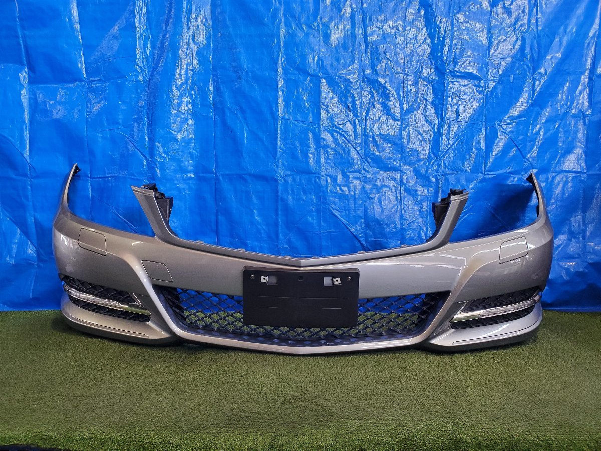 ▲ フロントバンパー シルバー 792U ベンツ C200 W204 後期 セダン DBA-204048 2011y