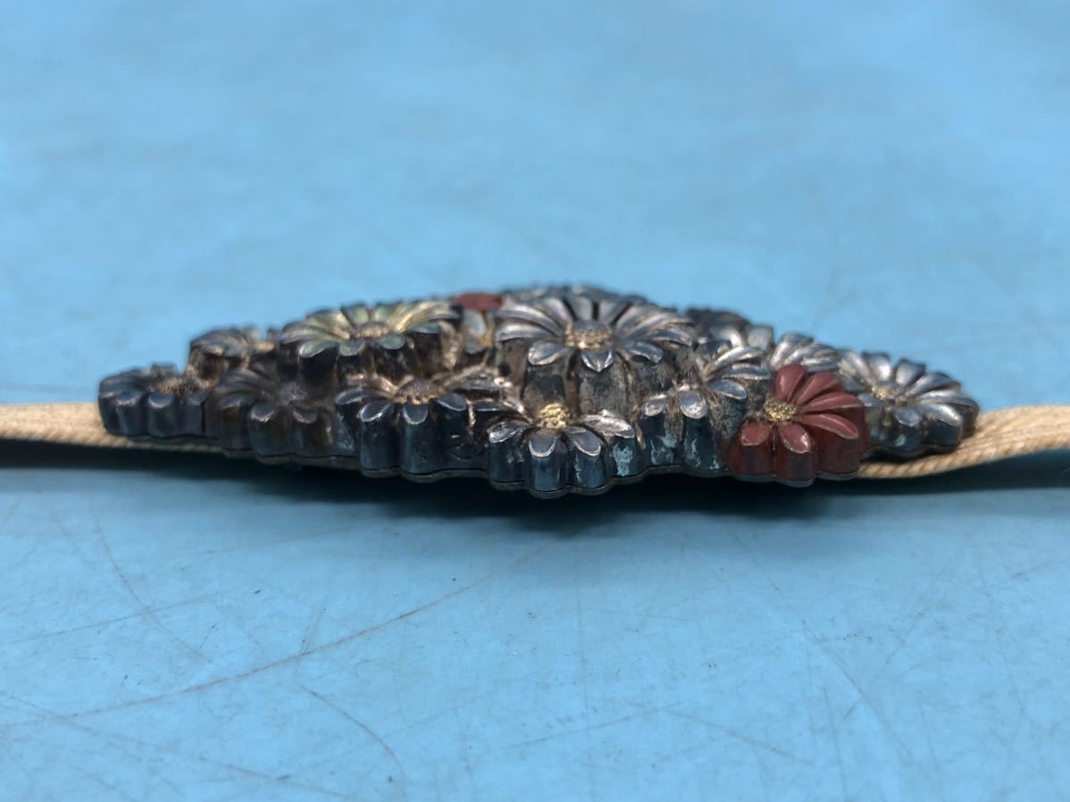 アンティーク帯留め 金工 菊 彫金 ファッション 着物・浴衣 【公式通販】