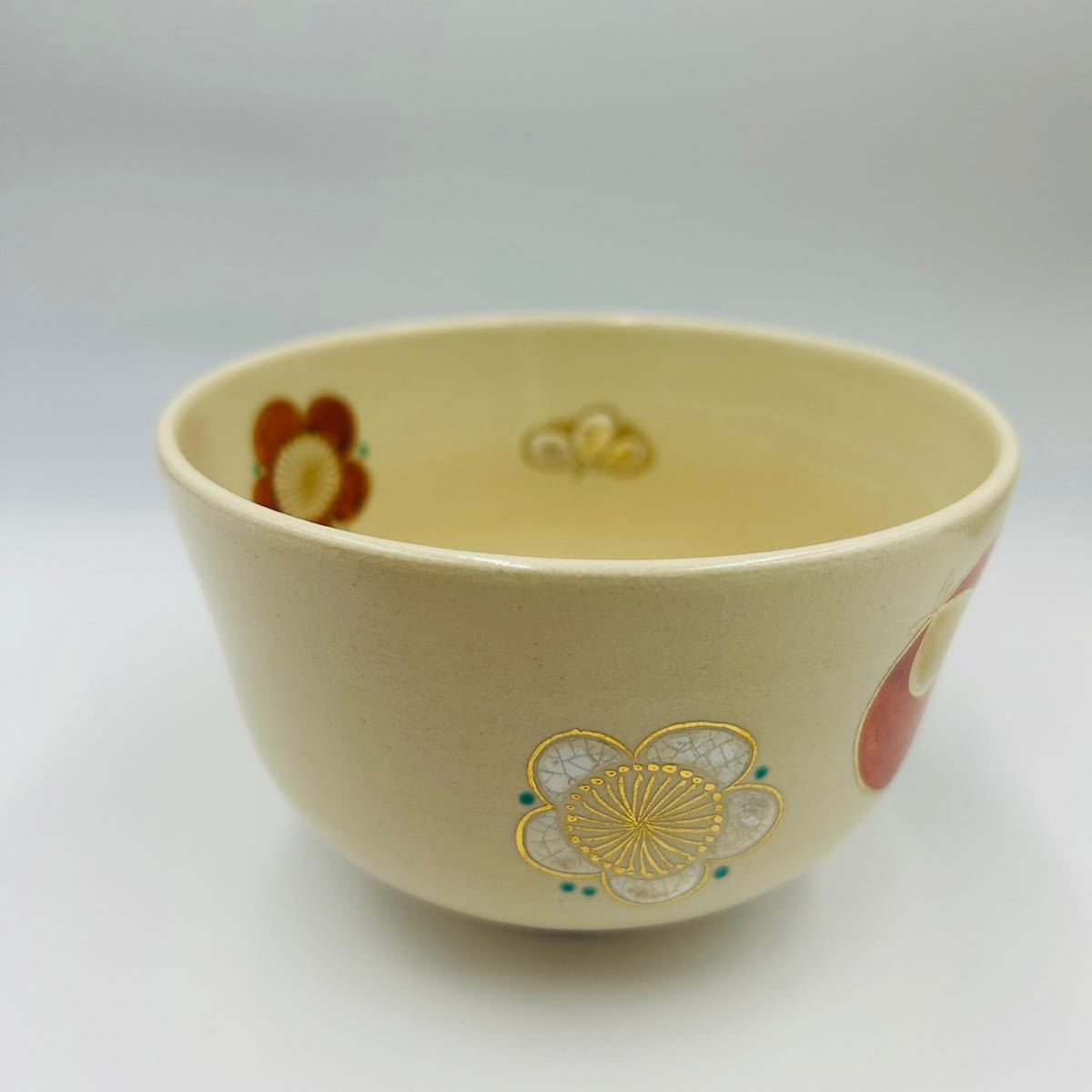 ☆ 永楽善五朗 茶碗 色絵くくりさね 十六夜 千家十職 茶器