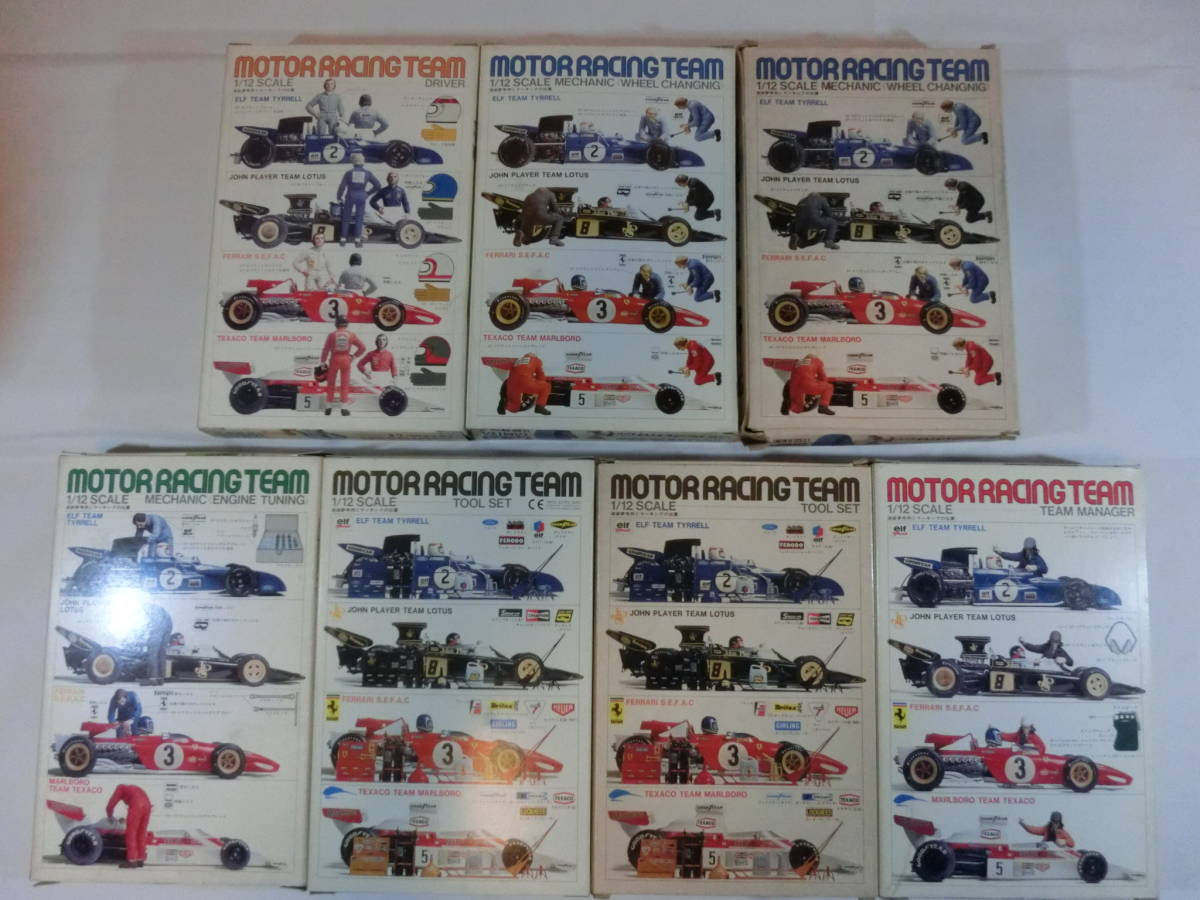 7個セット・送料無料】絶版タミヤ 1/12 F1 ドライバー/メカニックA 