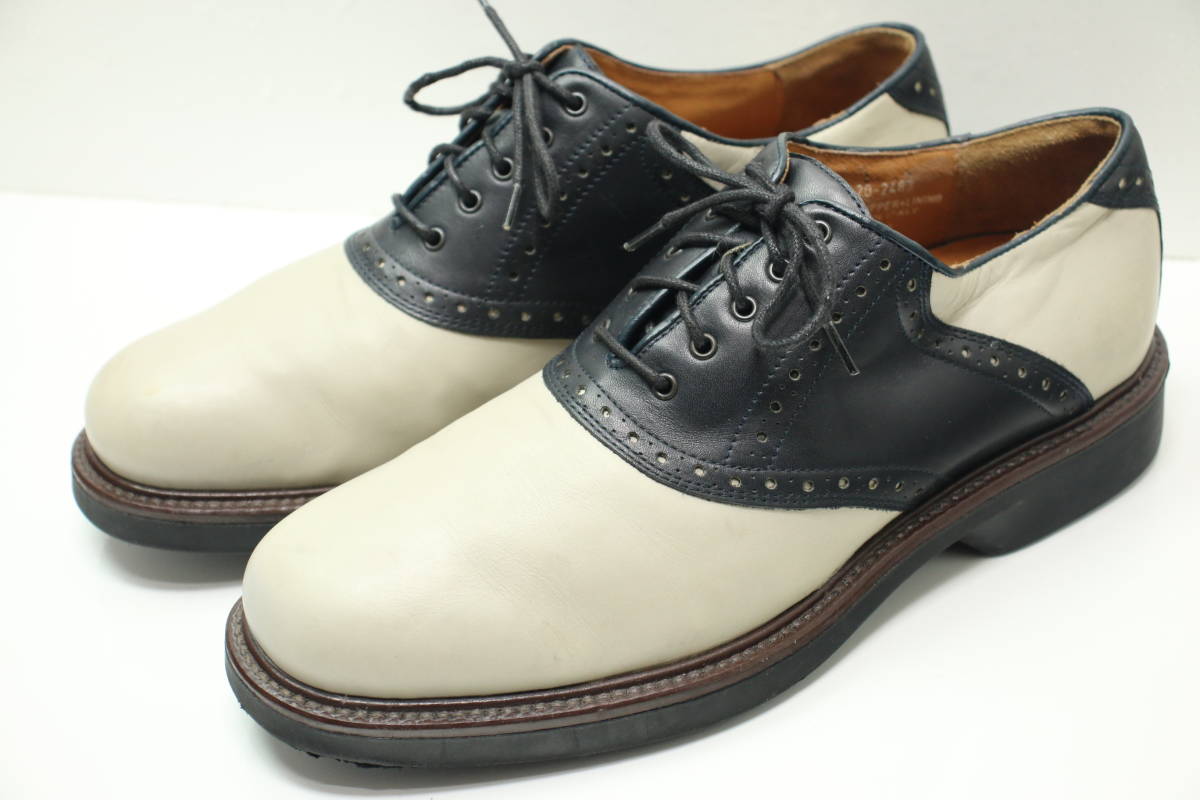 ジョンストン&マーフィー サドルシューズ革靴◇28.5cm◇US10.5M◇ITALY