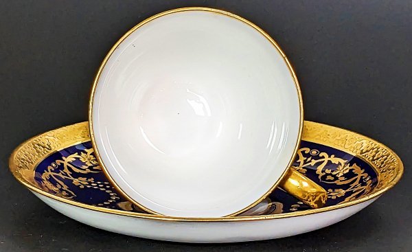 1873-1912年 MINTON（ミントン）コバルト 金点盛 キャビネットカップ