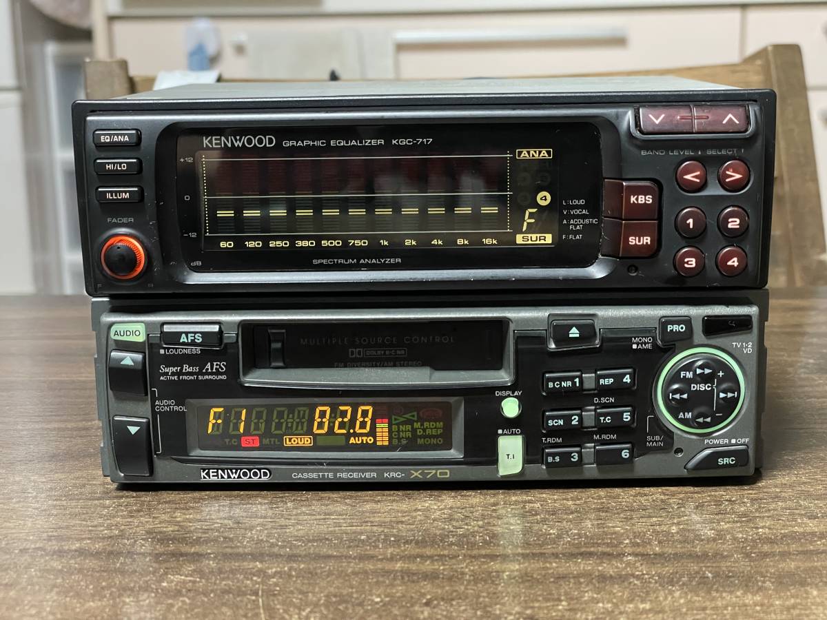 動作品希少□ケンウッド製カセットデッキ・イコライザー KRC-X70/KGC 