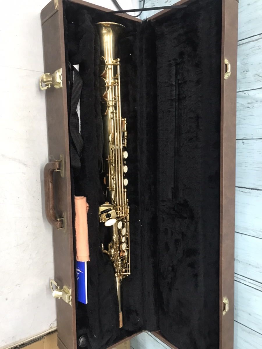 ORIENT サックス ソプラノサックス ケース付き 動作未確認，サビ跡あり 