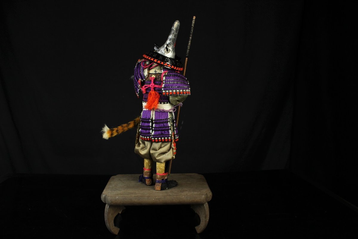 董芸】大正年期 日本人形 武将 加藤 清正 像 人形 武者人形 蔵出品 [