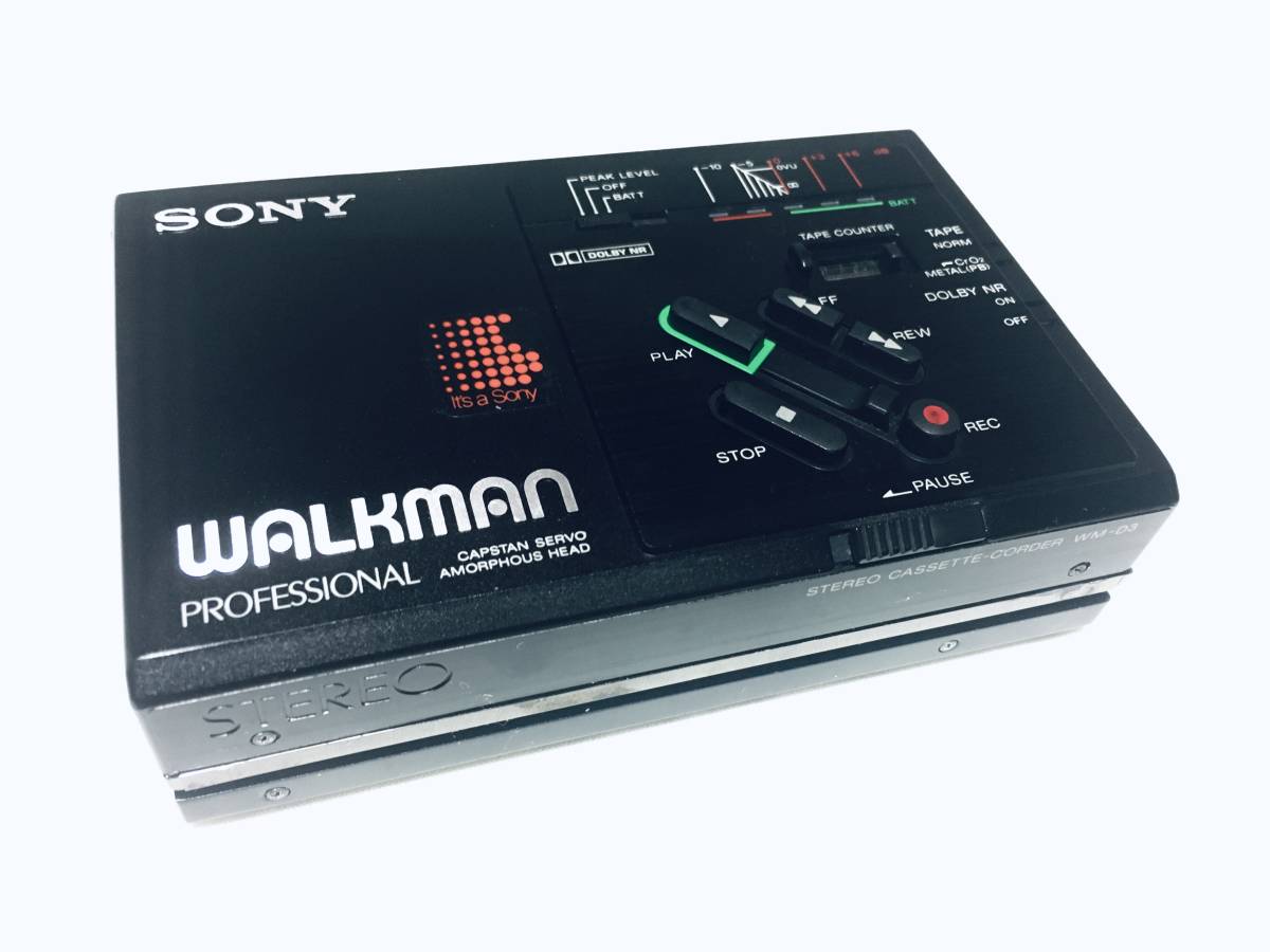 貴重な当時物SONY WALKMAN PROFESSIONAL WM-D3 ソニー カセット
