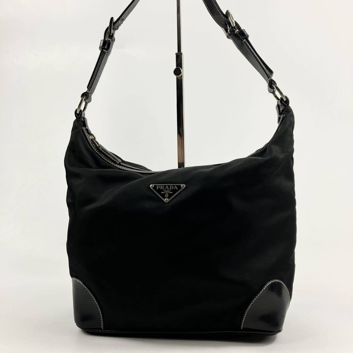 1円【最高級】 PRADA プラダ アクセサリーポーチ ショルダーバッグ 