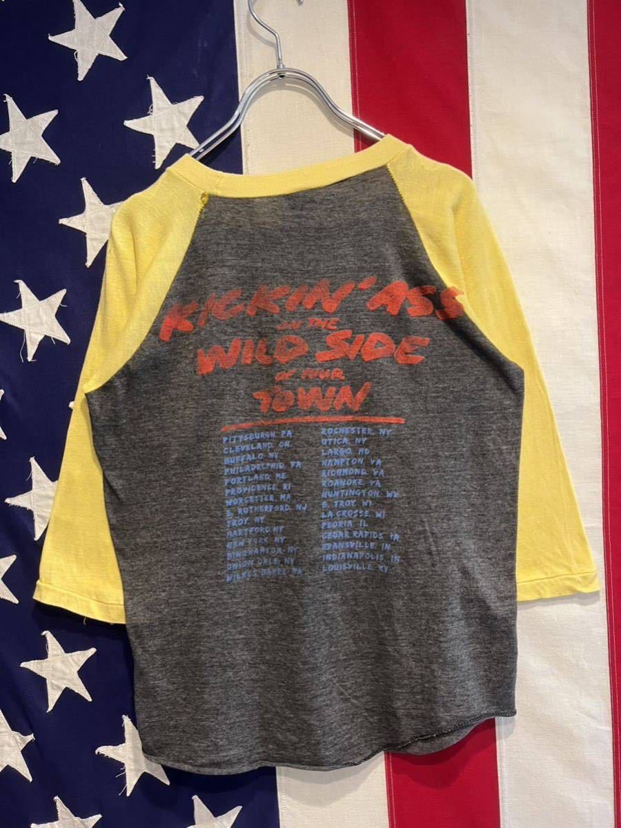 MOTLEY CRUE モトリークルー 80s ラグランTシャツ バンドTシャツ Loui