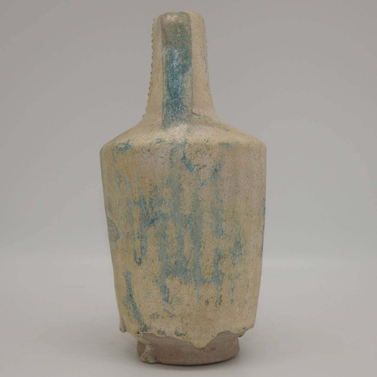 骨董・古美術】極美品 『ペルシャ 青釉鳥頭手付水注』12～13世紀