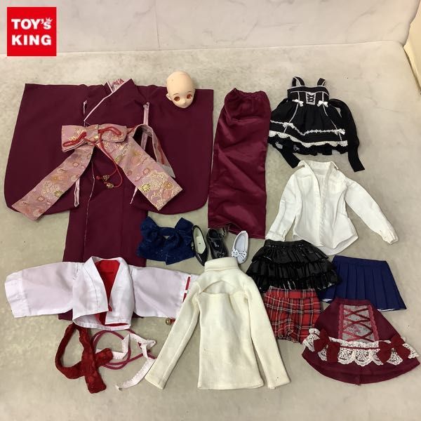 人気SALE，送料無料 1円〜 訳あり ドール用 パーツ等 頭 着物 ゴスロリエプロンワンピース デコルテ開きタートルニット フリルミニスカート 他(おもちゃ、ゲーム)｜売買されたオークション情報、yahooの商品情 その他