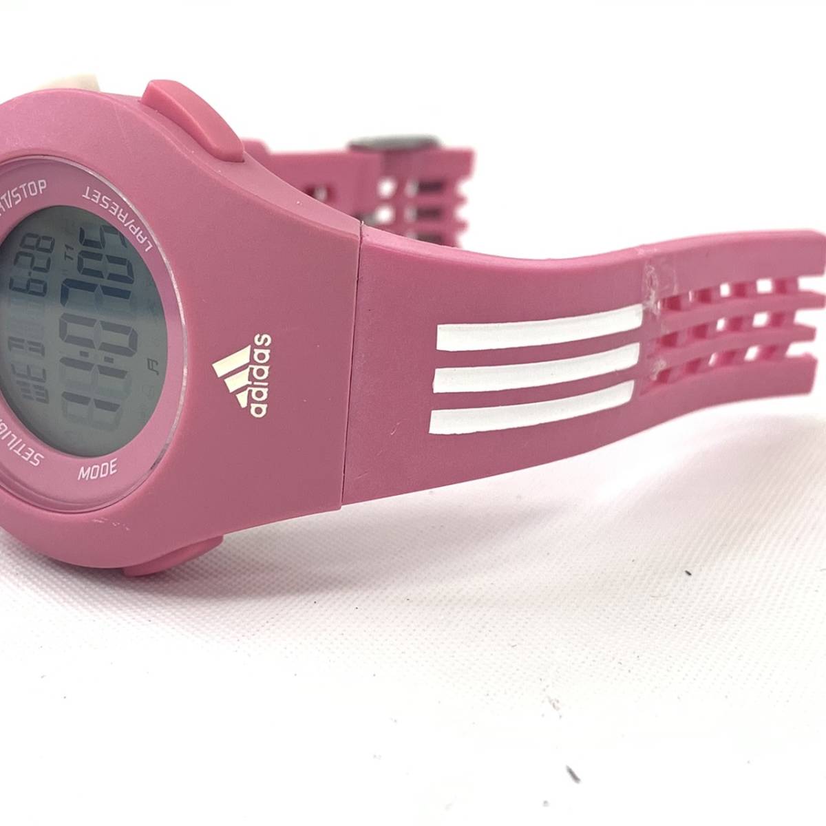 adidas アディダス 腕時計 ウォッチ クオーツ デジタル ピンク 