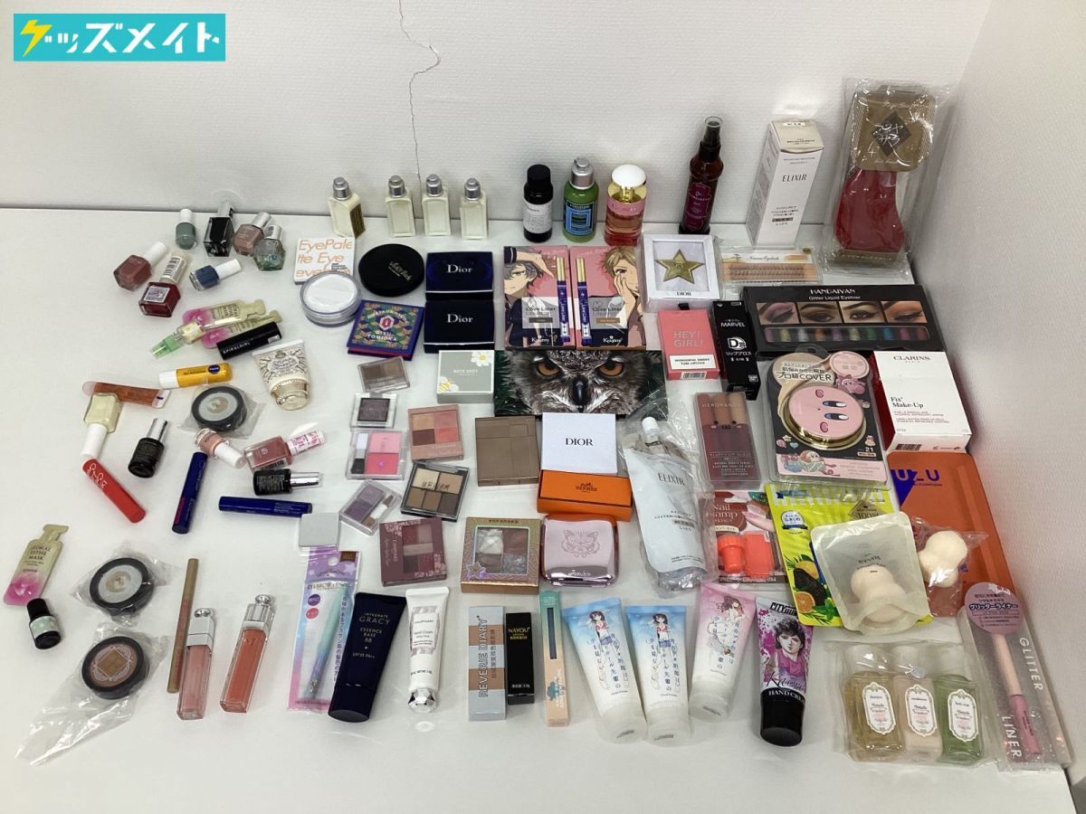 【現状】 化粧品・コスメ まとめ売り Dior、エルメス、ロクシタン、ルナソル、ファンデーション、ネイル、アイシャドウ 他
