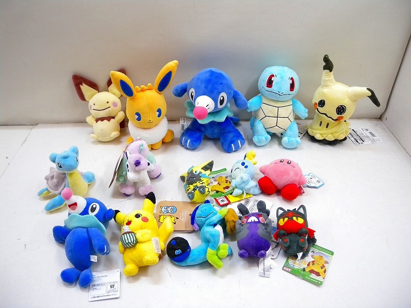 C3093☆ポケモンセンター ぬいぐるみ ゼニガメ ミミッキュなど一式
