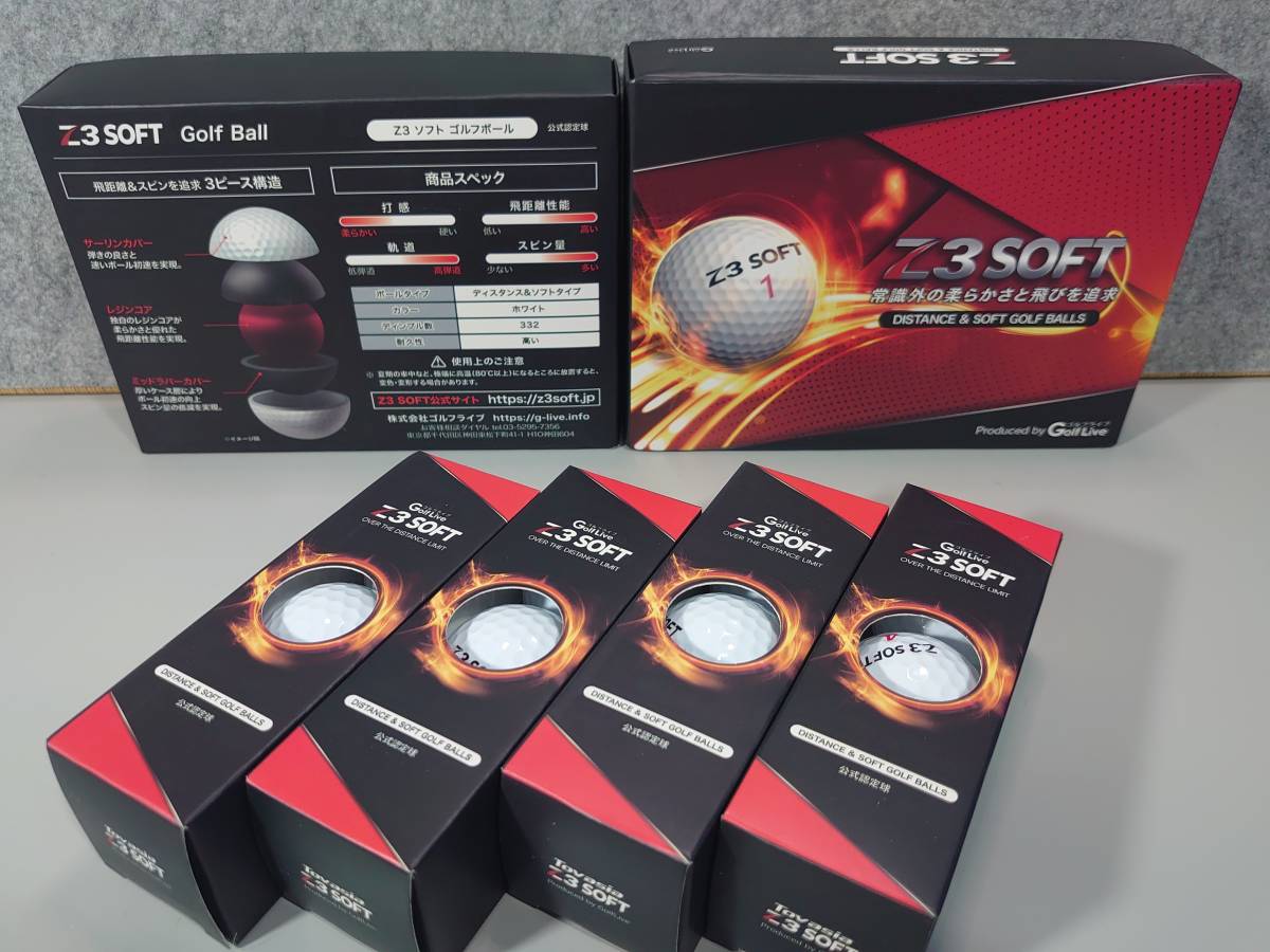 Z3 SOFT ゴルフボール ゴルフライブ Live Golf 中古 1ダース - 30個 30 