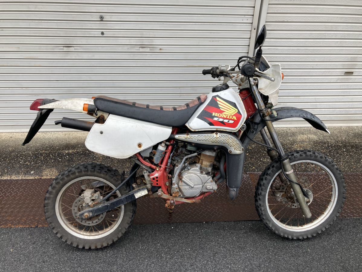 ホンダ crm80 実働ベース車 予備部品有り レストアベース 検 crm50  