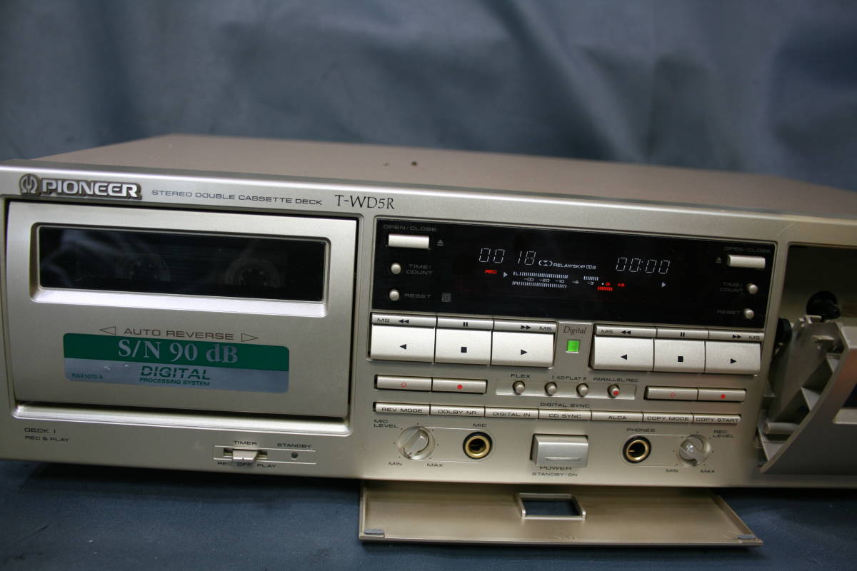 Pioneer DIGTALダブルカセットデッキT-WD5R現状動作品