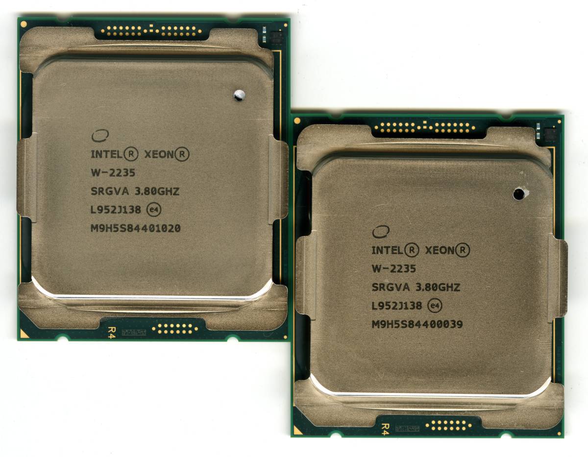 Processeur Intel Xeon W-2235 (SRGVA) – 6 Cœurs 3.80GHz LGA2066 (occasion)
