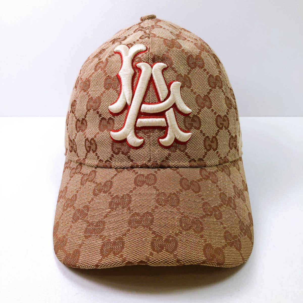65【中古】GUCCI グッチ LA エンゼルス ベースボールキャップ サイズ 